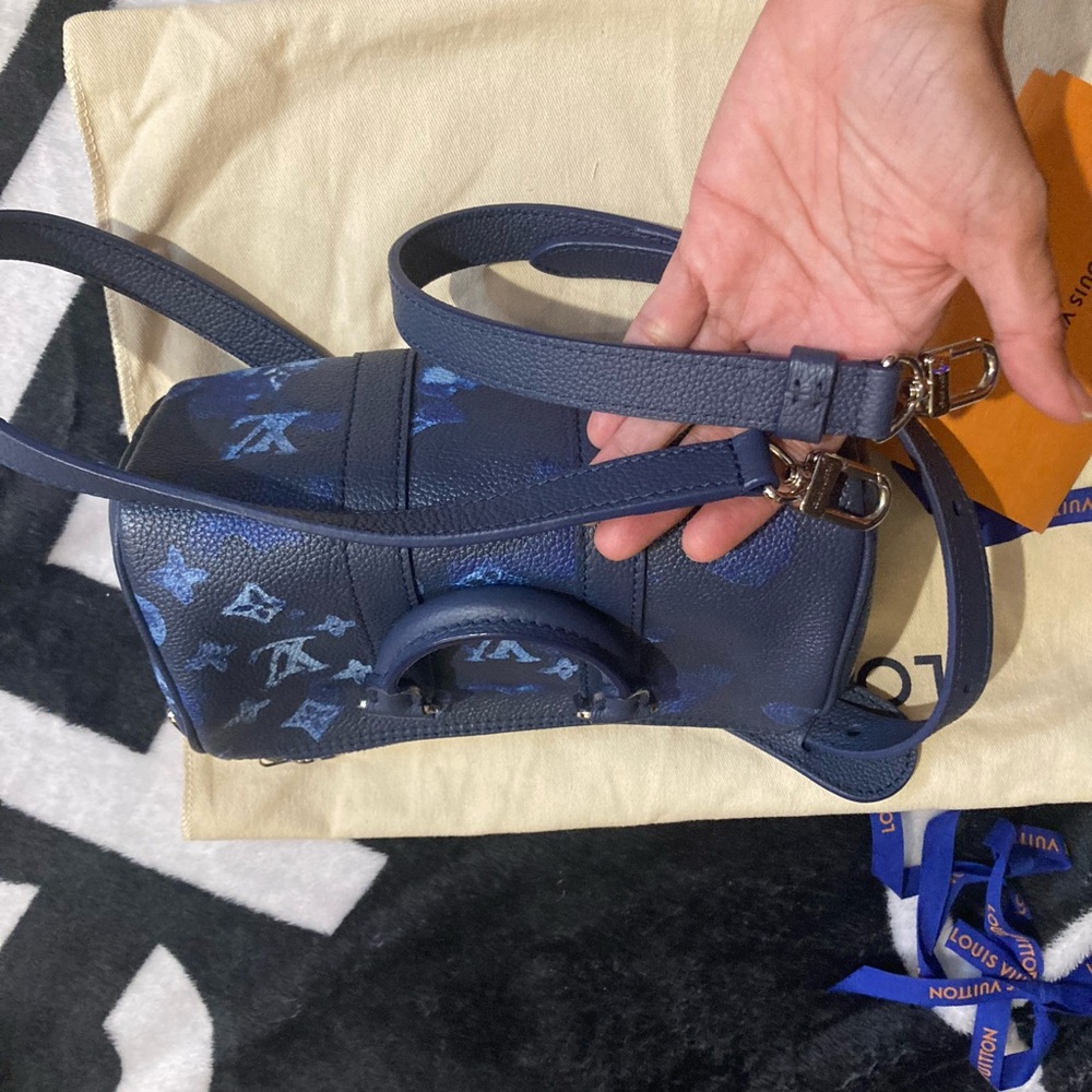 % Authentic Louis Vuitton Mini Keepall Watercolor… - image 8